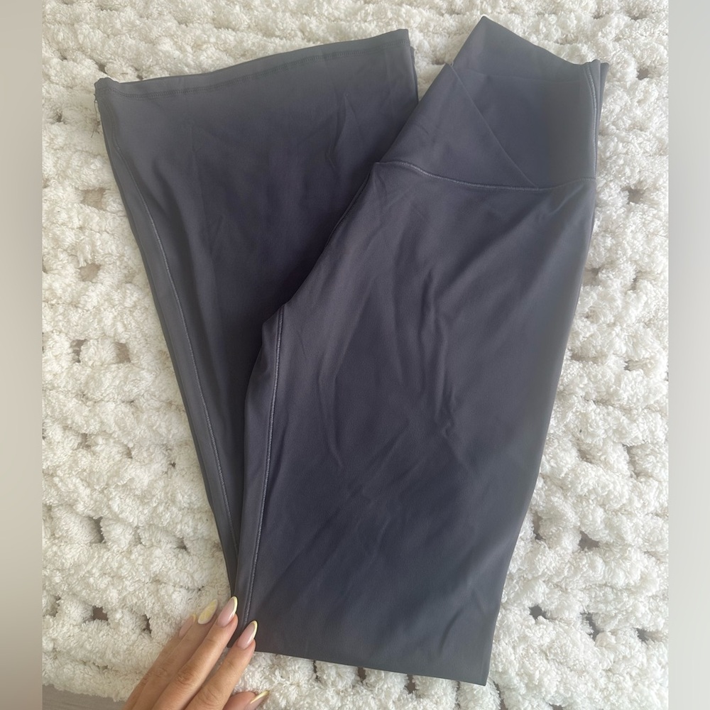 V-Waist Grey Leggings